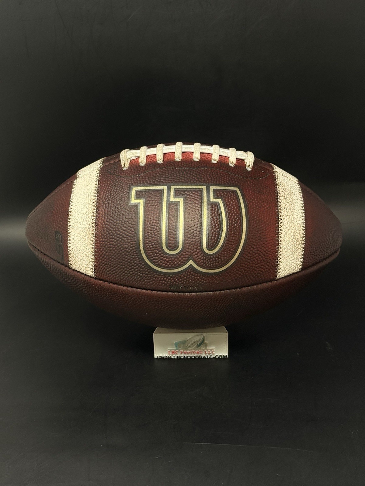 Wilson GST Full-Size Red Football Game Prepped Mudded Conditioned Tacked NEW