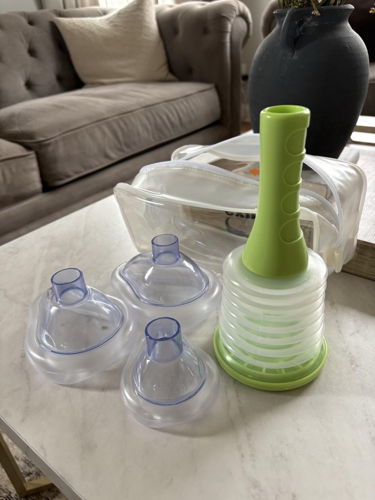 Anti Choke Suction Device Portable Life Saving Assist Device Travel Bag