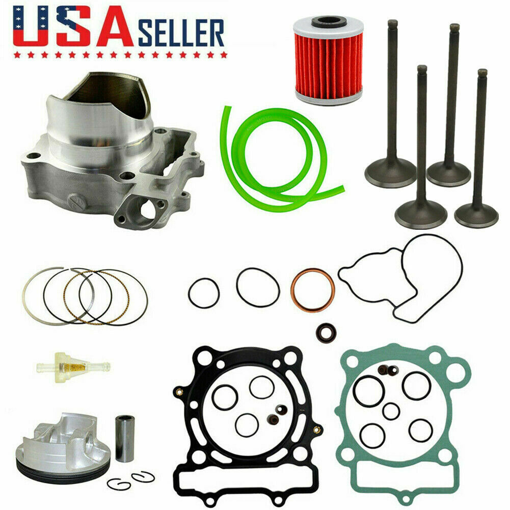 77mm Cylinder Piston Rings Top End Gasket Valves Kit for Suzuki RMZ250 2004-2006