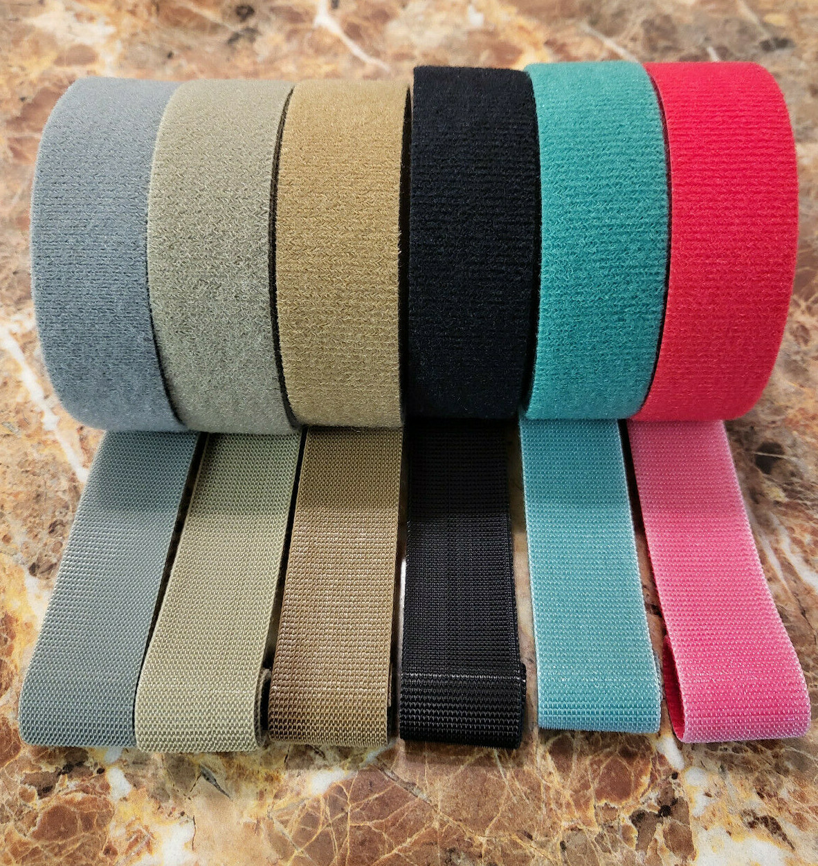 VELCRO® BRAND ONE WRAP® REASUSABLE FASTENER TAPE 1" in 3 Sizes & 14 COLORS
