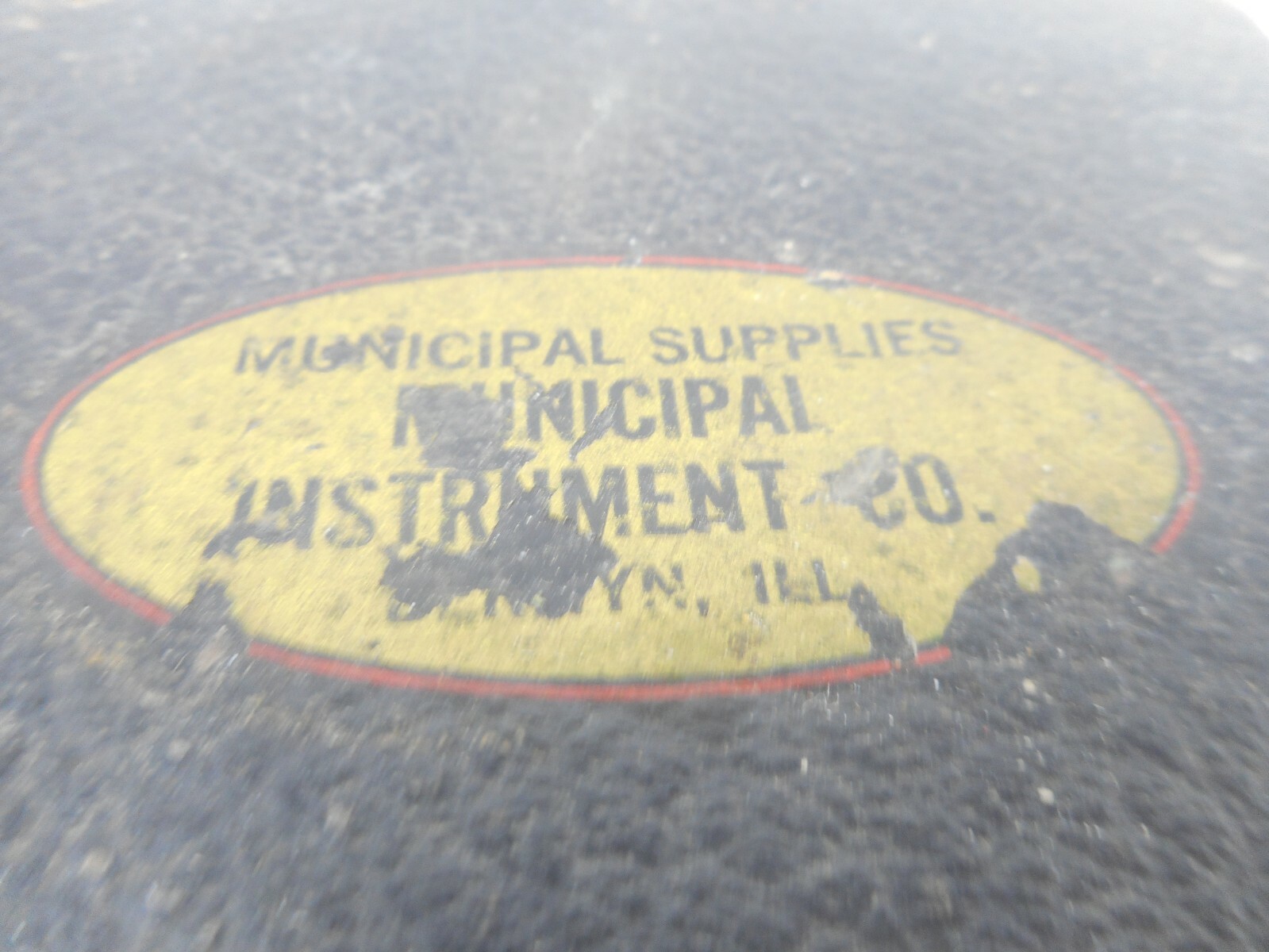 Vintage MUNICIPAL INSTRUMENT CO Dipping Needle Circle Mining Compass in Case