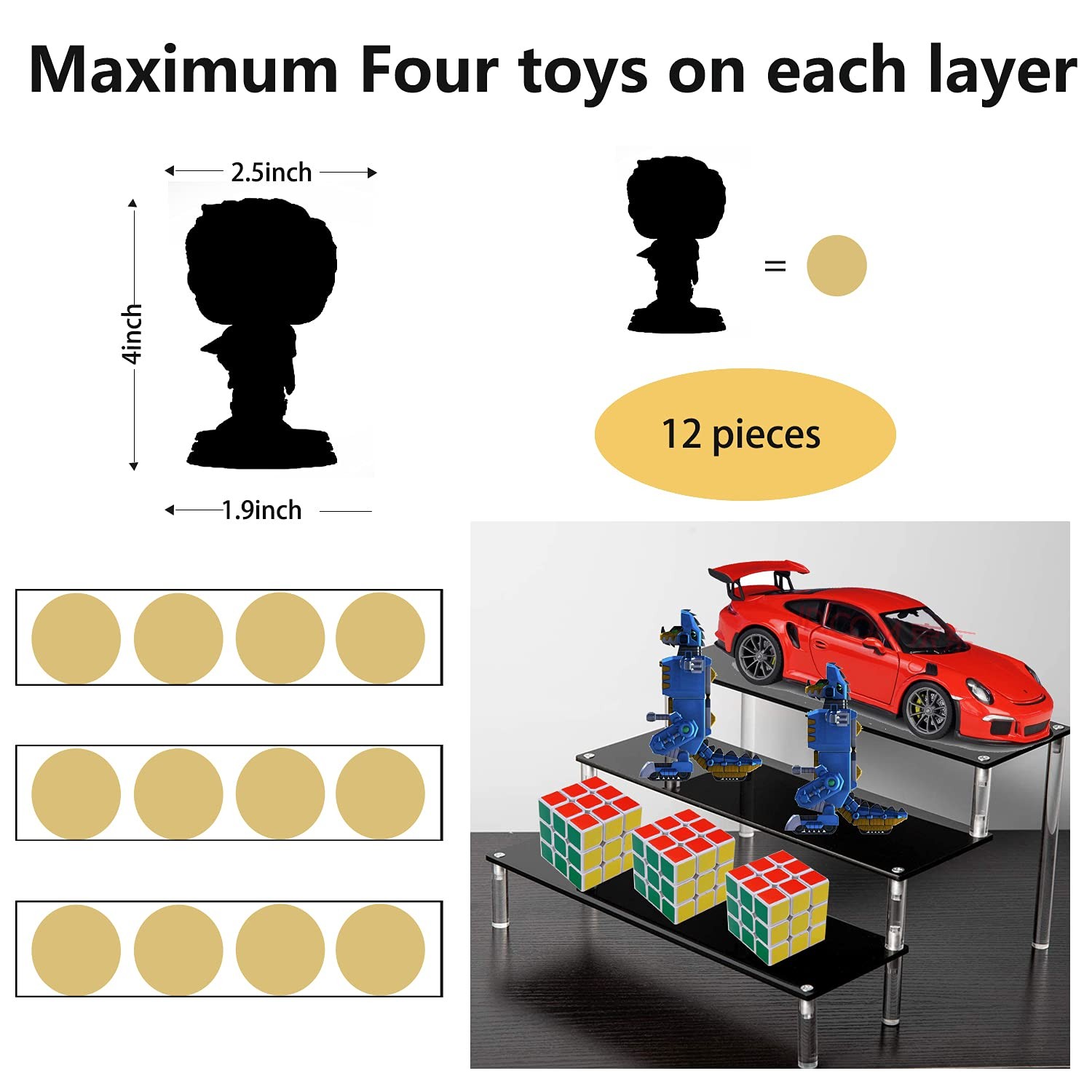 Acrylic Riser Black Acrylic Shelf Riser 3 Tier Perfume Organizer Cologne Display