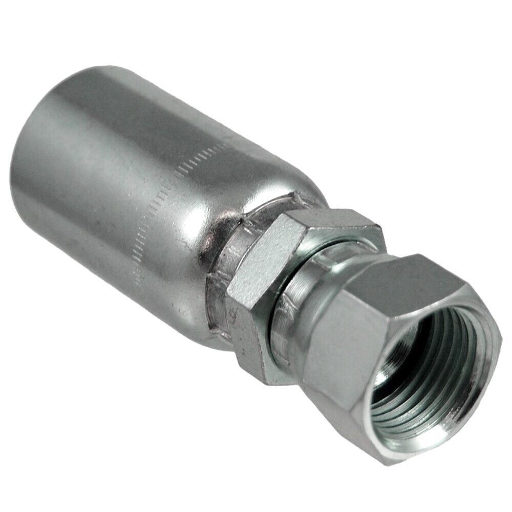 (10-Pack) FJX-08-08 | 1/2" Hose x 1/2" JIC 37° Female Hydraulic Hose End Swivel