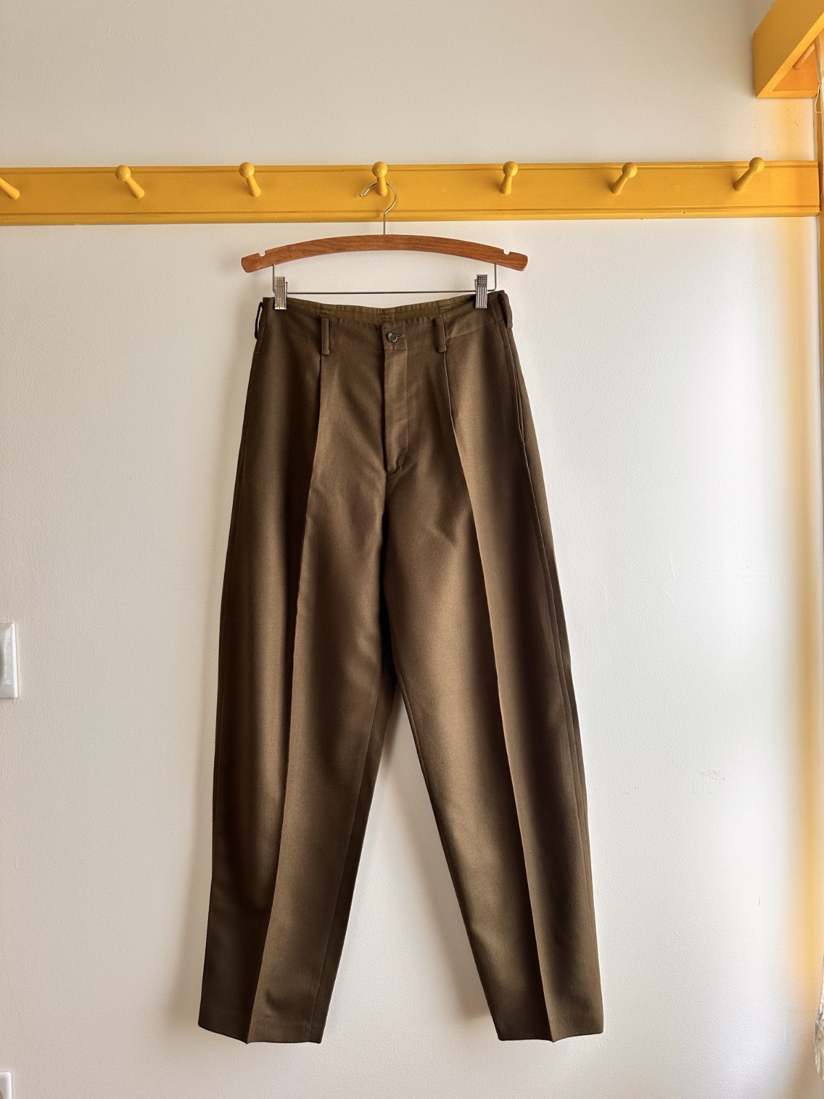 Vintage 90s HAI SPORTING GEAR x Issey Miyake wool trousers high waist mens 30