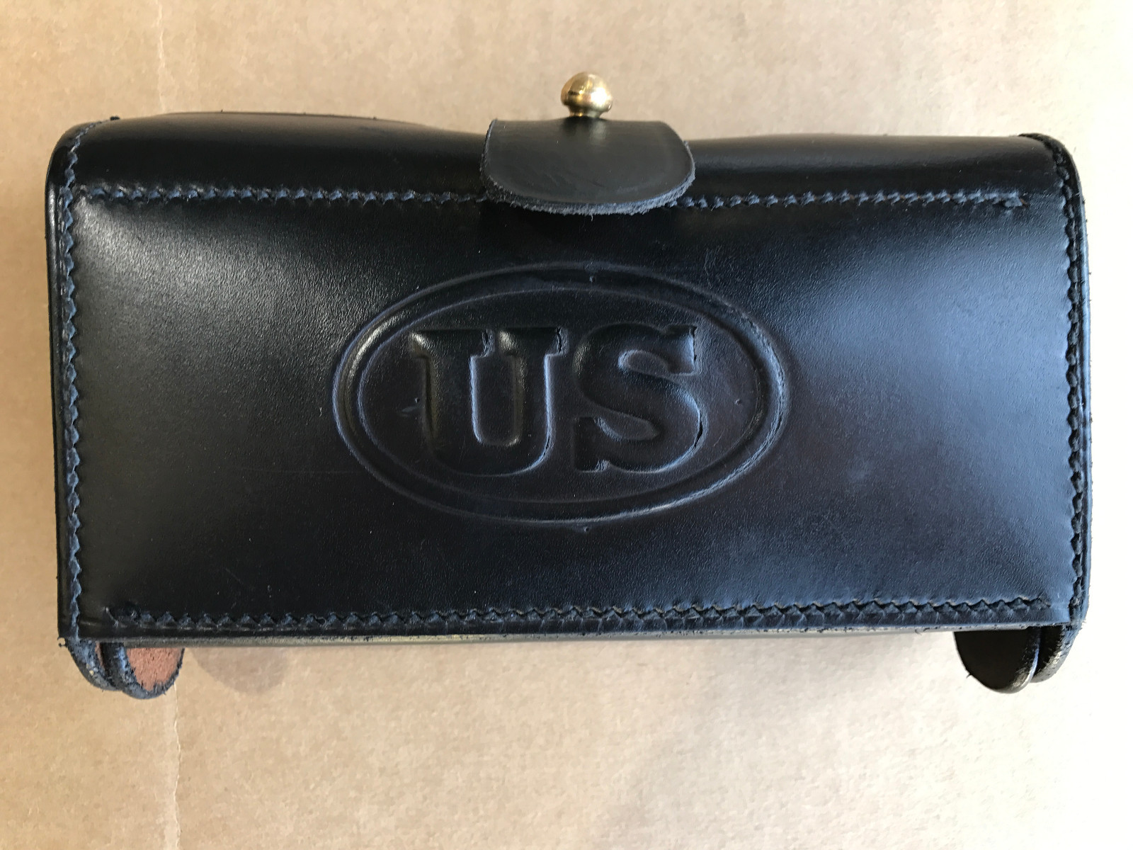 Army M1874 McKeever Leather Ammo Pouch Type 2 for .45-70 Springfield Indian Wars