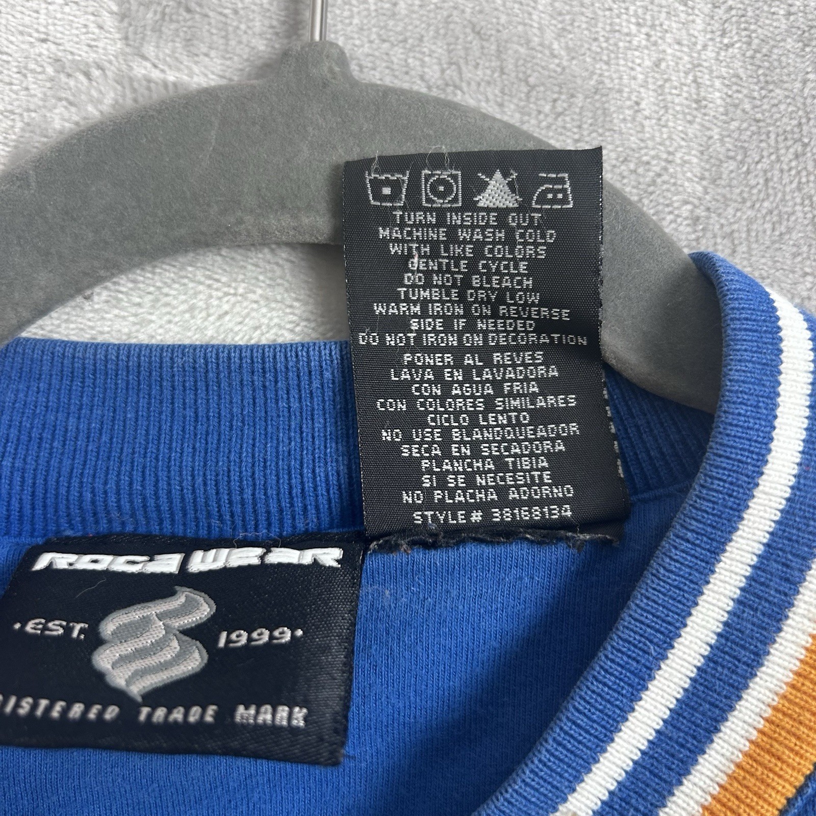 Vintage Rocawear Y2K Sweat Track Suit Set Large 14-16 Pre-Owned