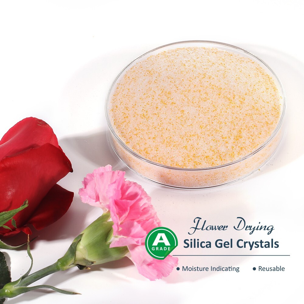Silica Gel Crystal for Flowers Drying, Fine Crystals, Color Indicating, Reusable