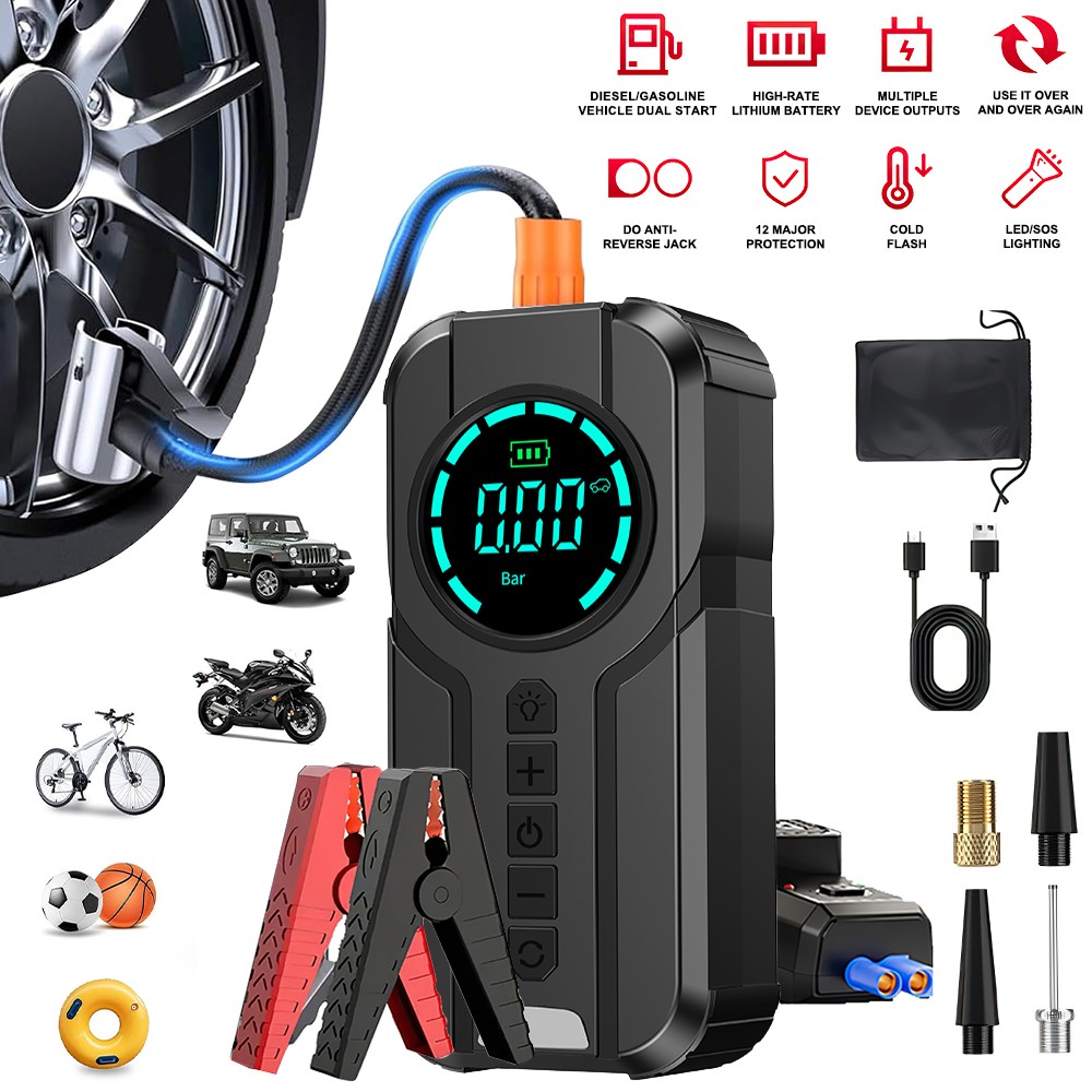 Car Jump Starter Booster Jumper Box Power Bank Battery Charger 100000mAh