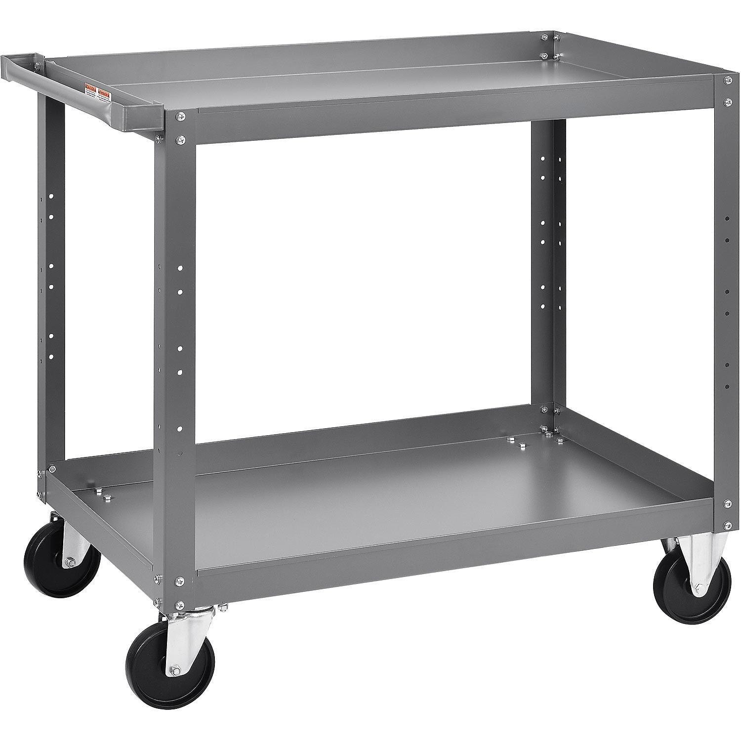 2 Shelf Steel Stock Cart 800 Lb. Capacity 36"L x 24"W x 36"H