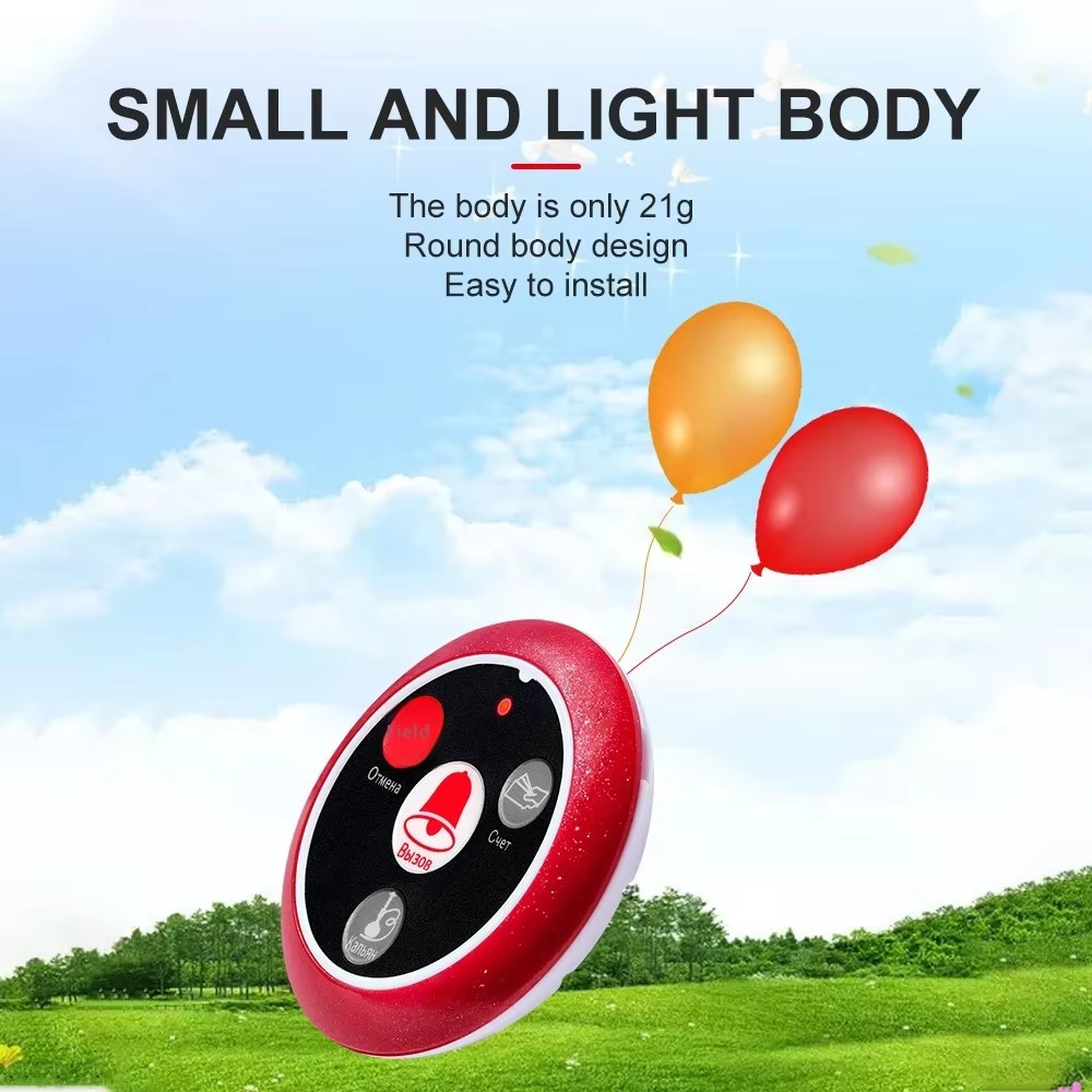 CATEL Restaurant Wireless Waiter Call System Table Call Button Pager