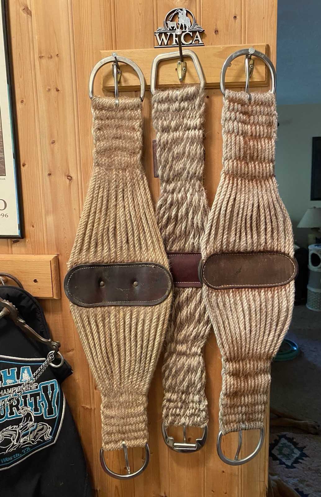 Lot of 3 Western Cinches Classic Equine Mohair-Alpaca 30” Billy Cook 32” and 30”
