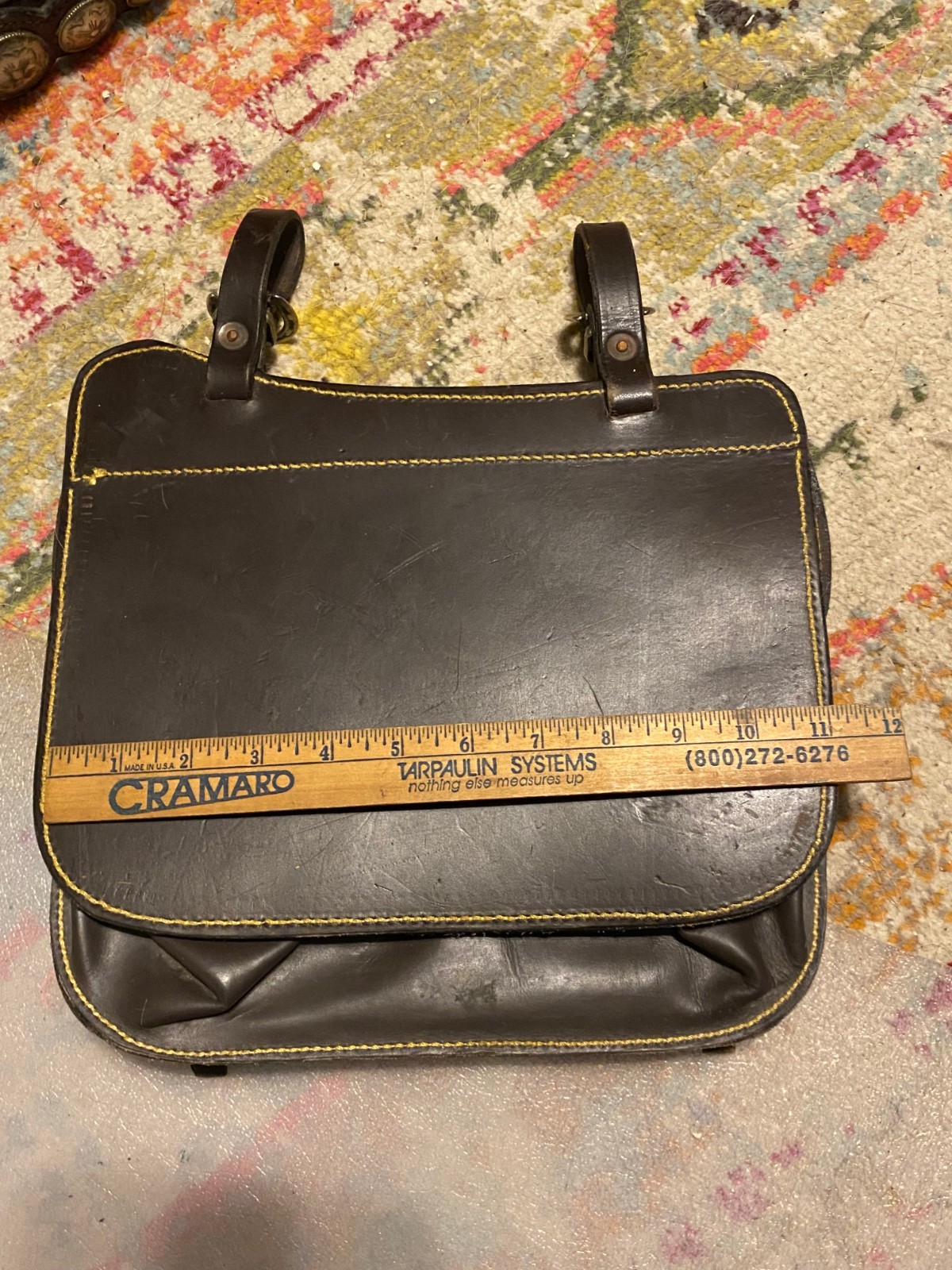 Australian saddle Leather Saddle bag Down Under Saddlery FREE SHIPPING