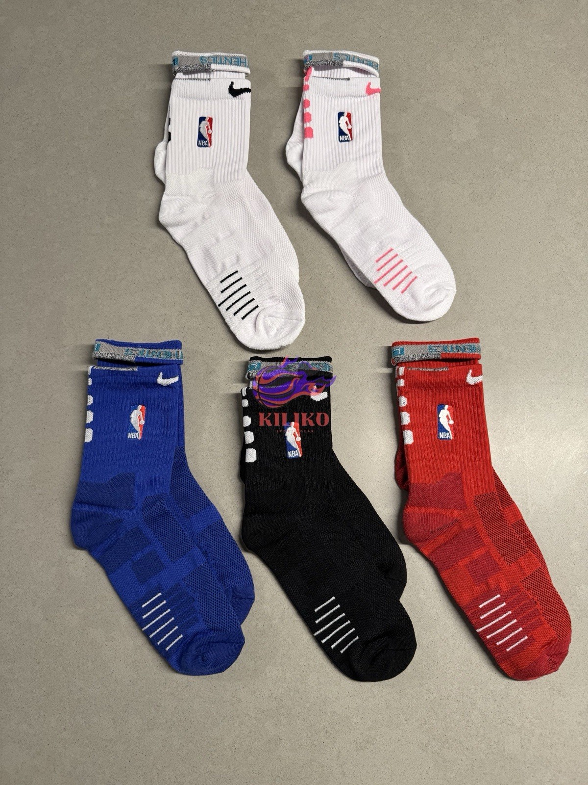 Nike NBA AUTHENTICS -  Elite Quick Socks  - All Colors - Mid Crew Length ,Large