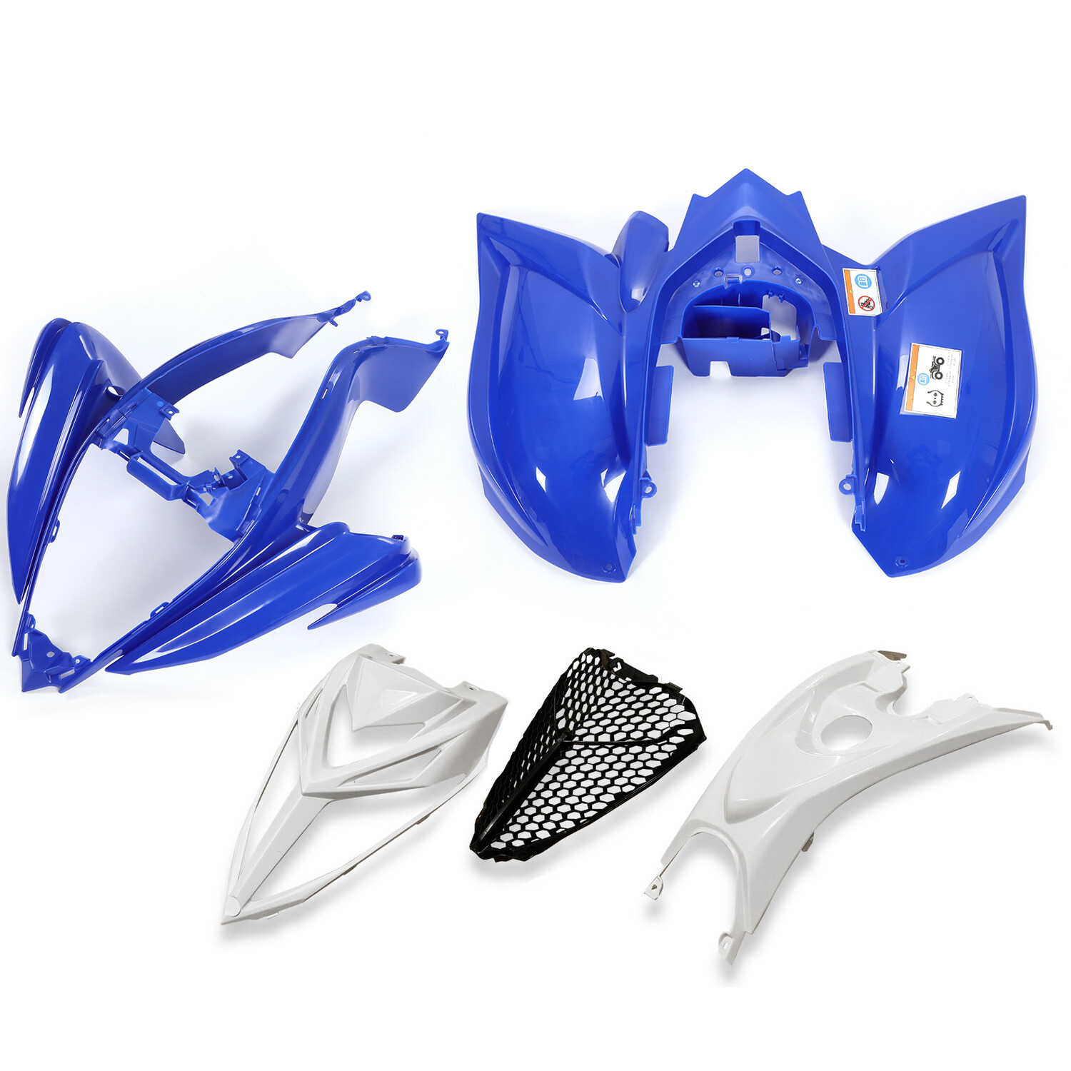 For YAMAHA Raptor 700 2006-2025 Plastics Kit Bodywork Fenders BLUE Complete Set
