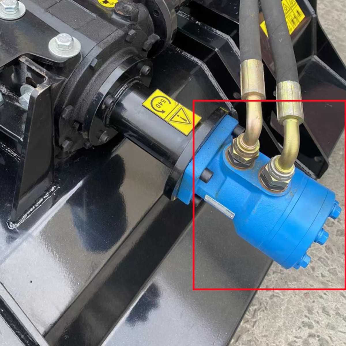 Agrotk Hydraulic Orbital Motor for SSEFGC175 Skid Steer Flail Mower Attachment