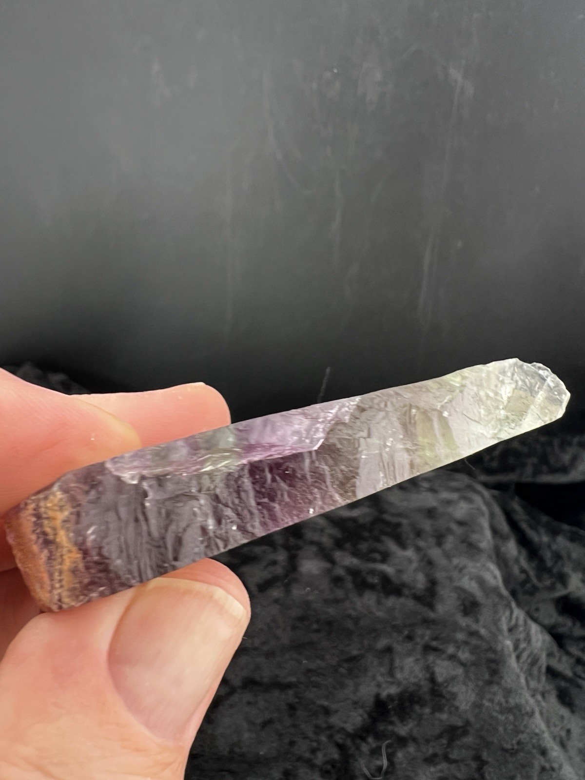 Translucent Purple Fluorite Slab from Gomez Palacio, Durango, Mex. 76 g.