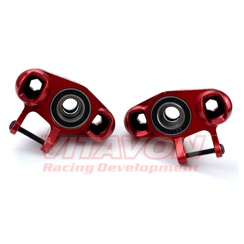 Vitavon Kraton 8S OutCast 8S CNC aluminum7075 front knuckle V2 for Arrma 1/5 red