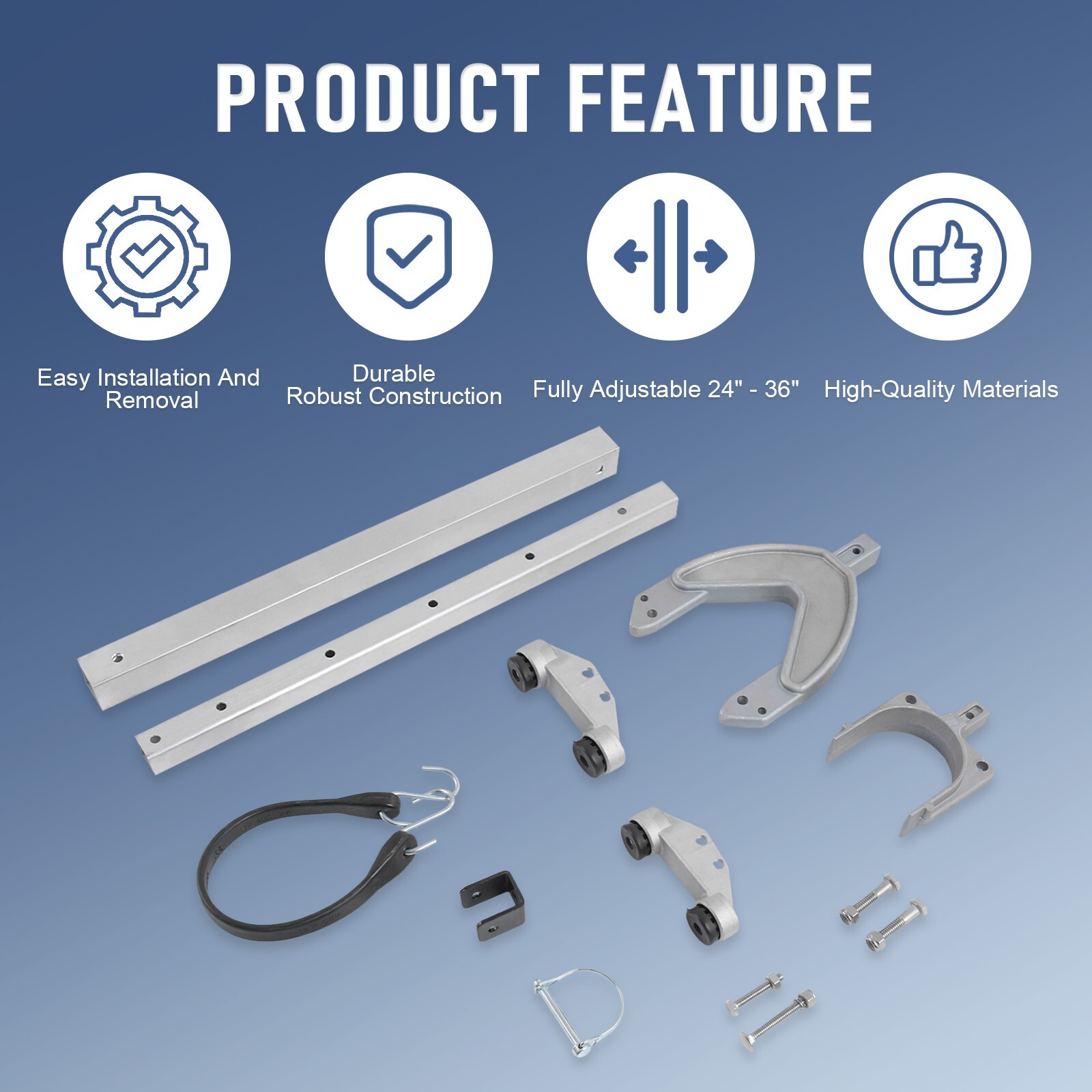 Attwood Adjustable Heavy-Duty Transom Saver - 24"-36" SP-4000-ADJ-RB