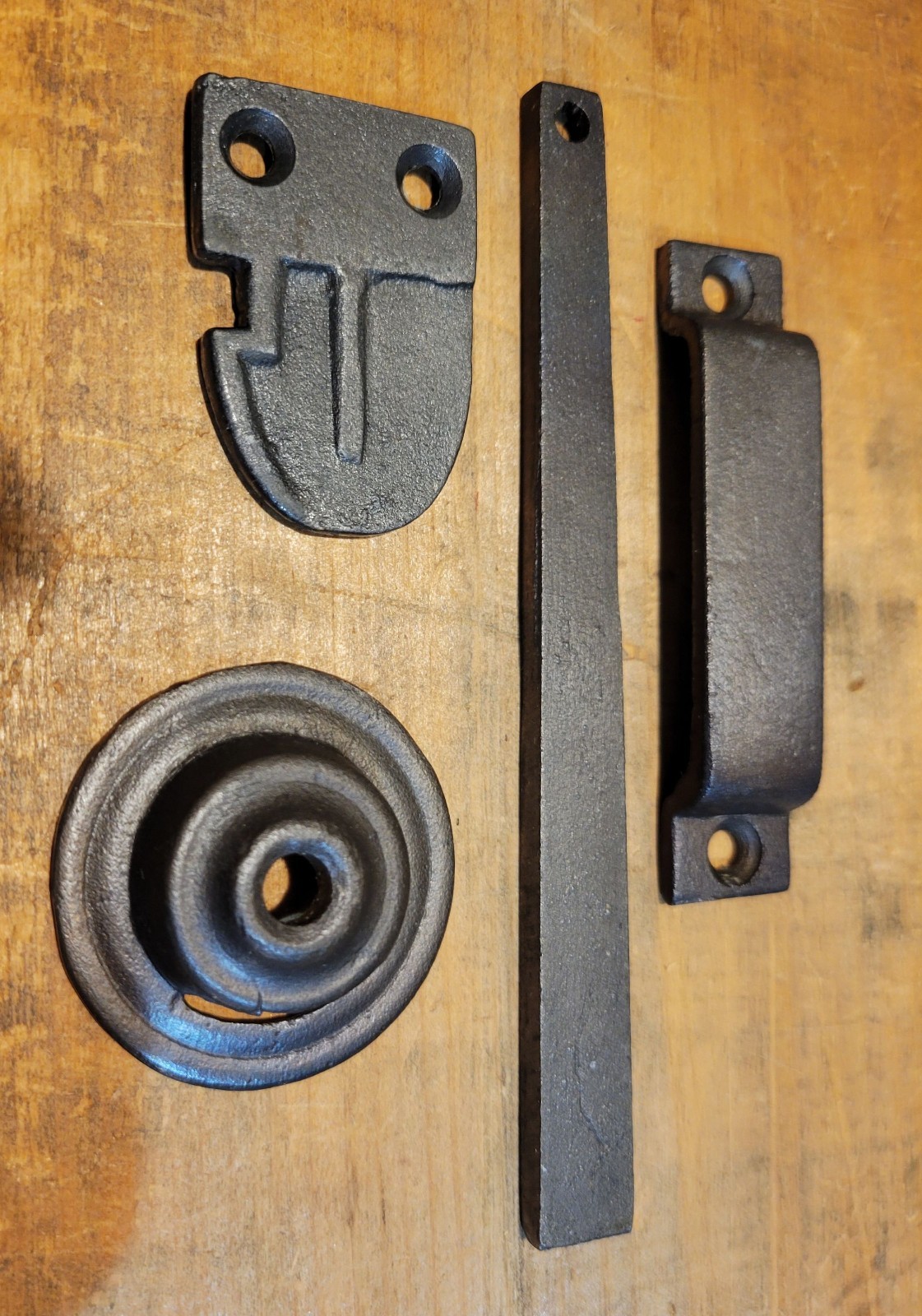 Early Iron Thumb Latch Drop Bar Strike Door Hardware Blake