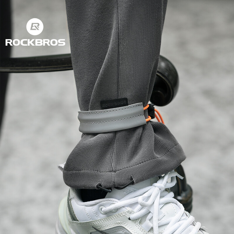 ROCKBROS Reflective Cycling Bands Bike Pant Leg Strap Bicycle Pant Clips 1Pair