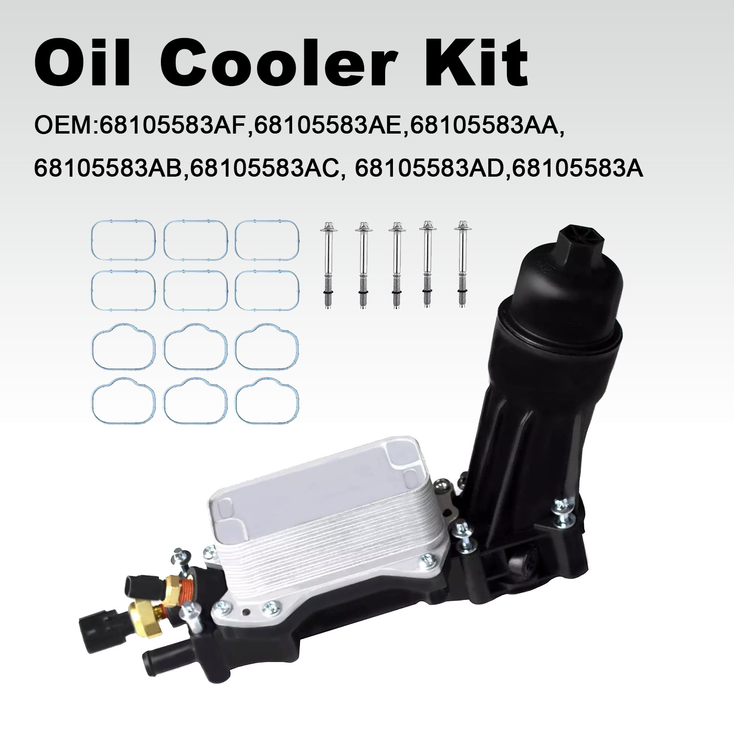 Engine Oil Cooler Filter Housing Adapter For 14-2018 Chrysler Dodge Jeep V6 3.6L