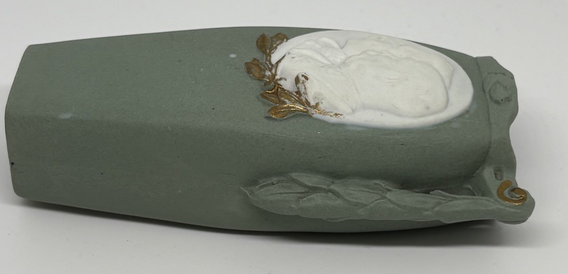 Antique German Commemorative Bisque Vase Kaiser Wilhelm Franz Joseph 1779 c.1914