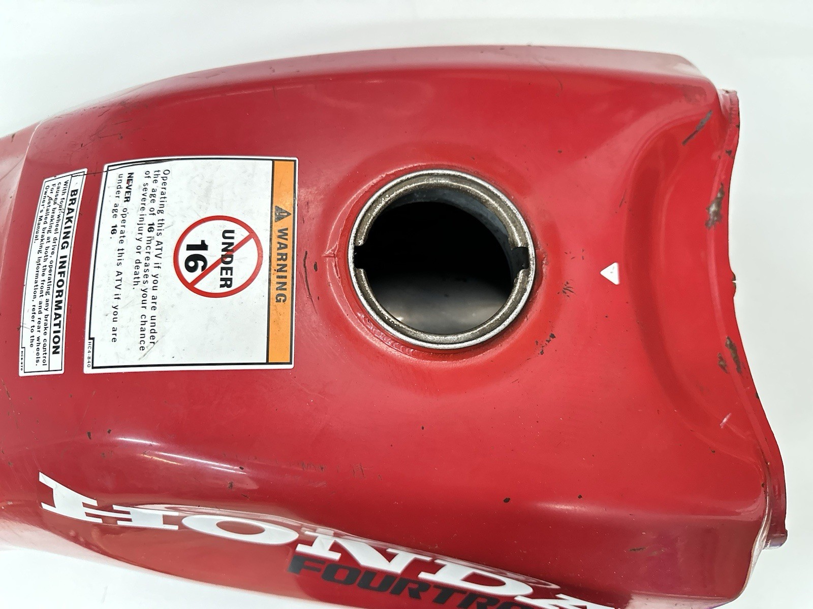 USED OEM 93-00 HONDA TRX300 TRX 300 TRX300FW FOURTRAX RED GAS FUEL TANK