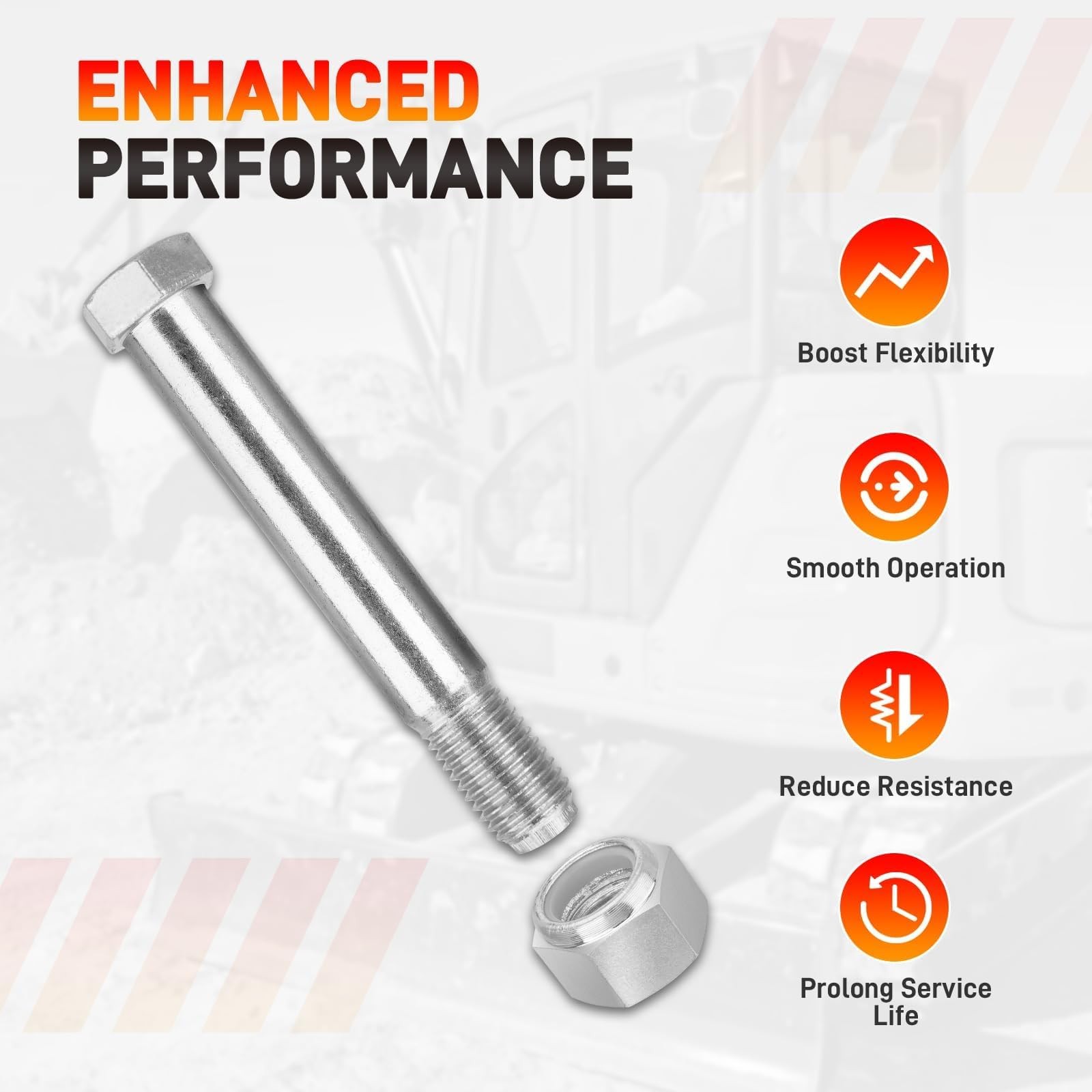 6Pcs 25mm Diamater Pins For Mini Excavator Connecting Linkage Pin Attachments