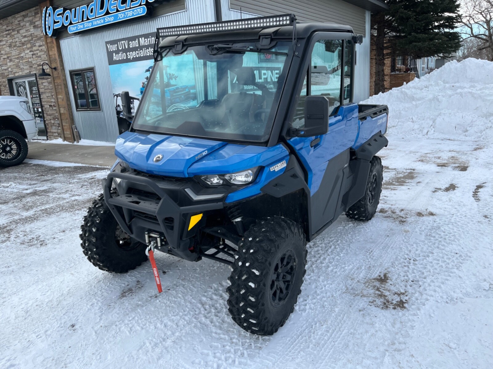 CAN-AM Defender 2 door 10" Subwoofer Box Enclosure Under Seat Waterproof