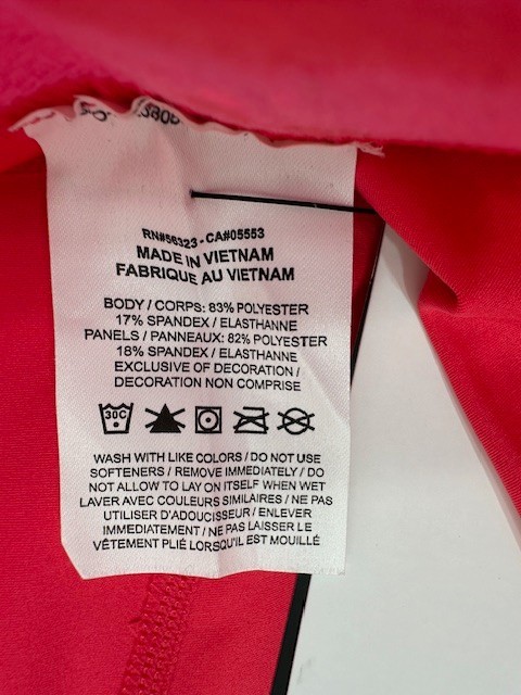 $65 NIKE PRO Women’s 7/8 Mid Rise Graphic Leggings-FV7397-Pink-Medium-New Tag