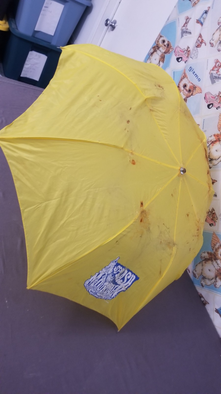 Rare 1992 Walt Disney World Splash Mountain Grand Opening Press Event Umbrella