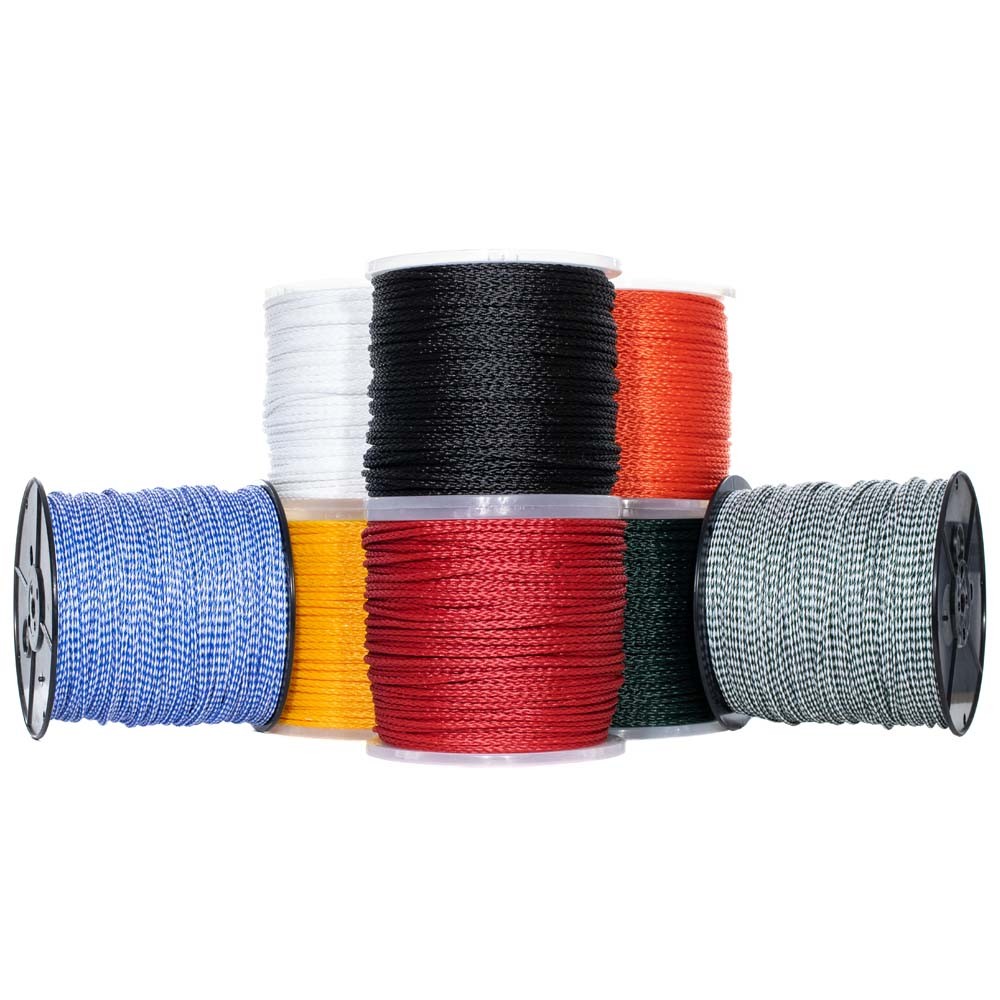 Hollow Braid Polypropylene Rope, Marine Rope  Large Variety of Colors and Sizes