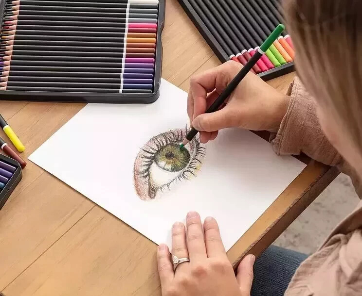 Premier Colored Pencils 72 Pack - Drawing Artist Kit BEST SELLER Free Shipping