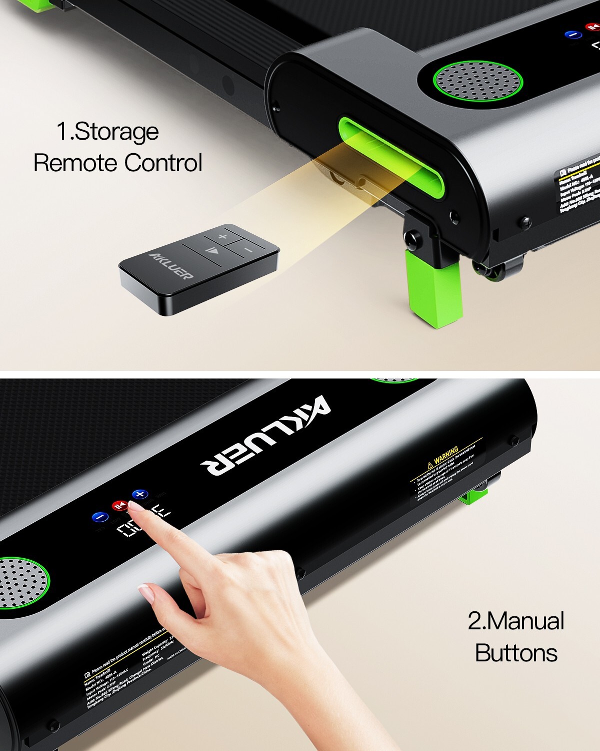 Walking Pad Under Desk Treadmill Quiet 300 LBS Capacity Portable with Remote