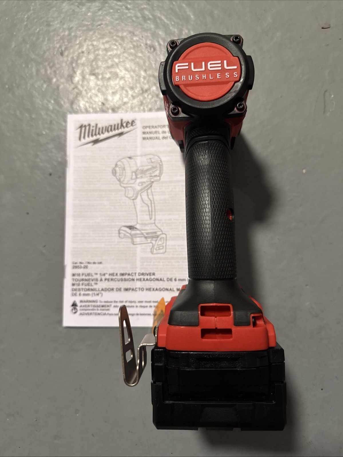Milwaukee 2953-20 M18 Fuel 18V 1/4" HEX Impact Driver w/XC 5.0 Battery