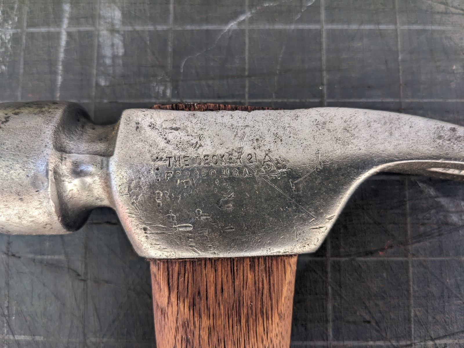 Hart Decker 21 Framing Hammer, Vintage, Waffle Face, Made In USA