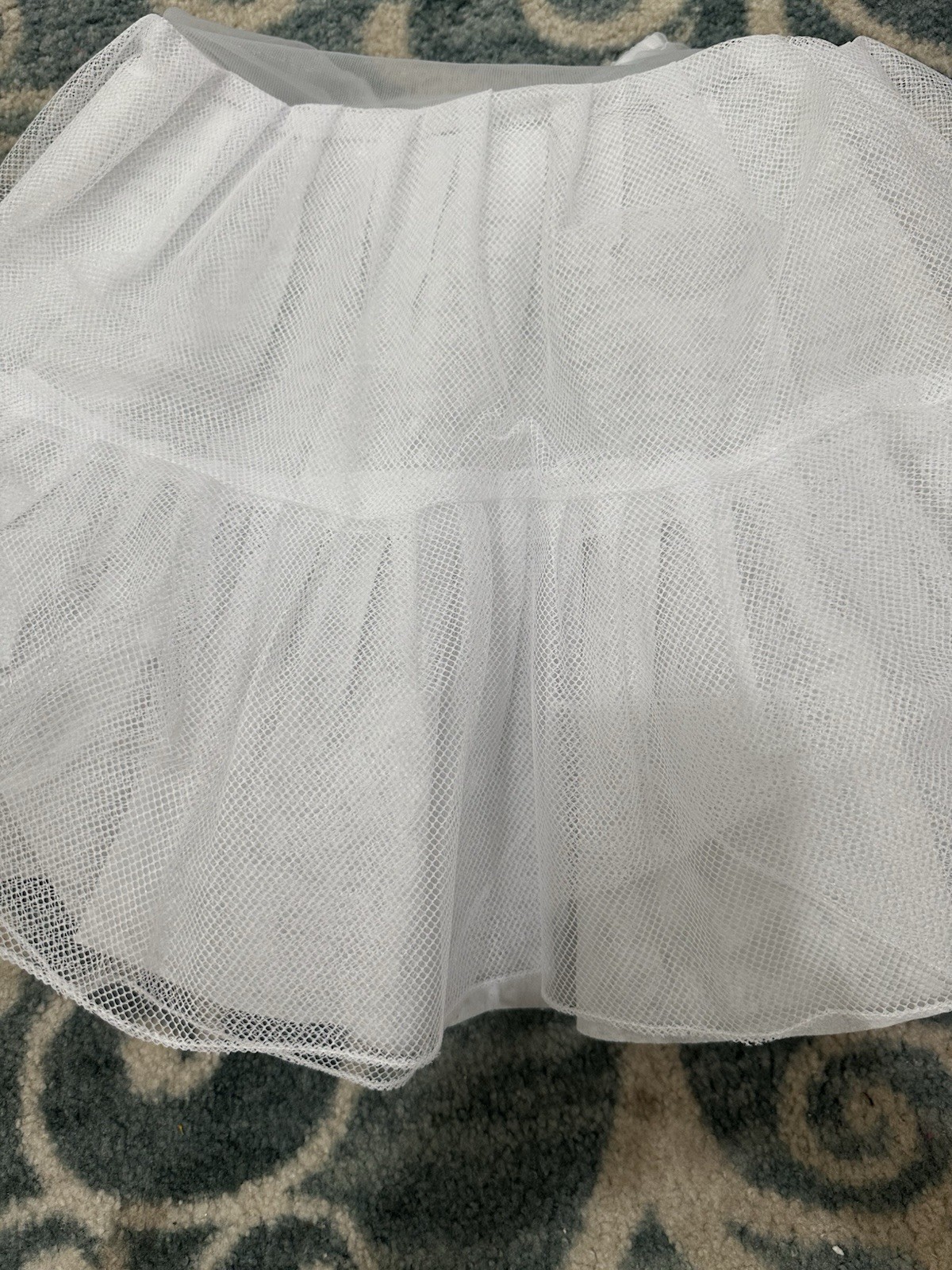 3 Layers Girls Slip Flower Girl Petticoat Crinoline Hoopless Skirt Underskirt