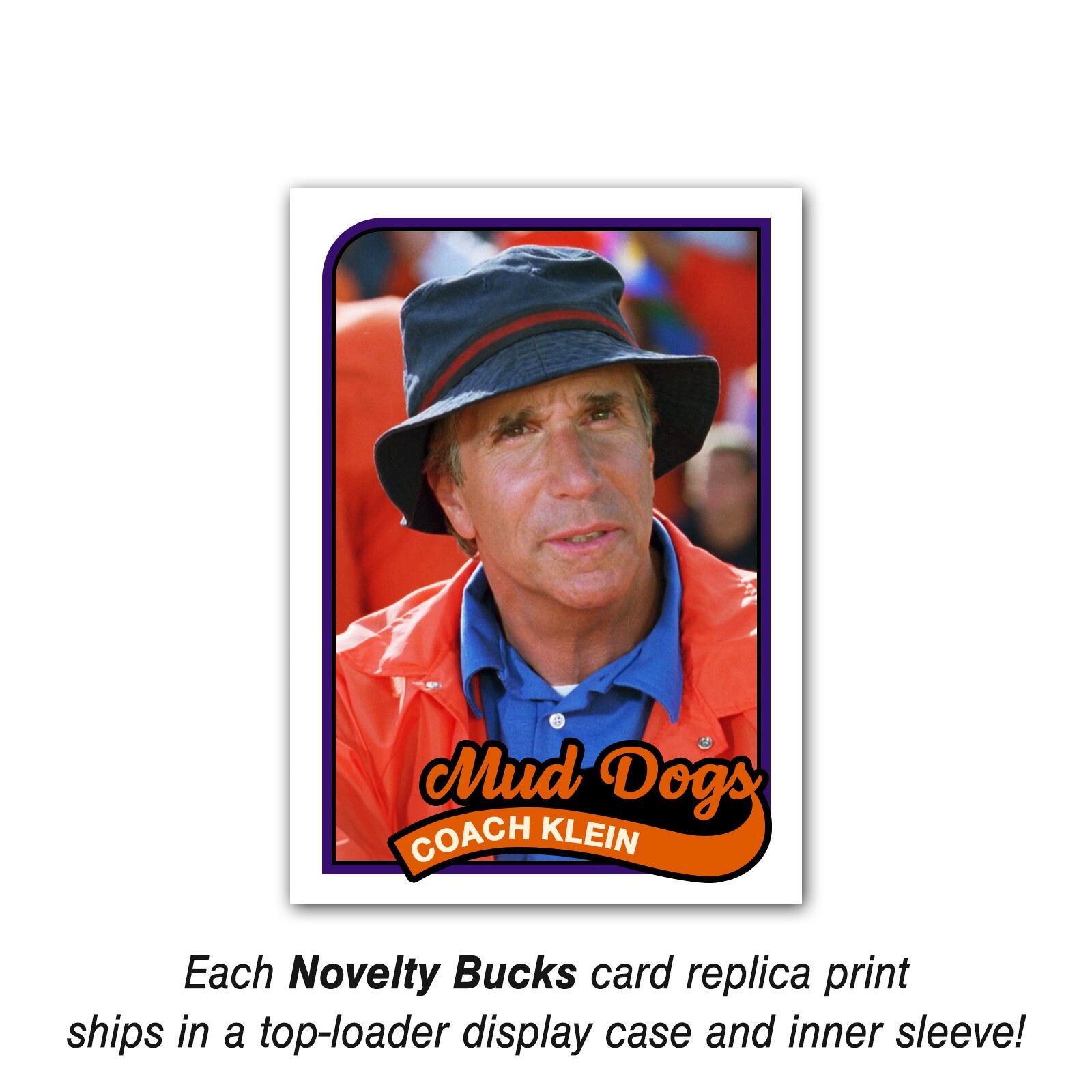 Coach Klein The Waterboy Trading Card Reprint Bobby Boucher Mud Dogs 1989 Style
