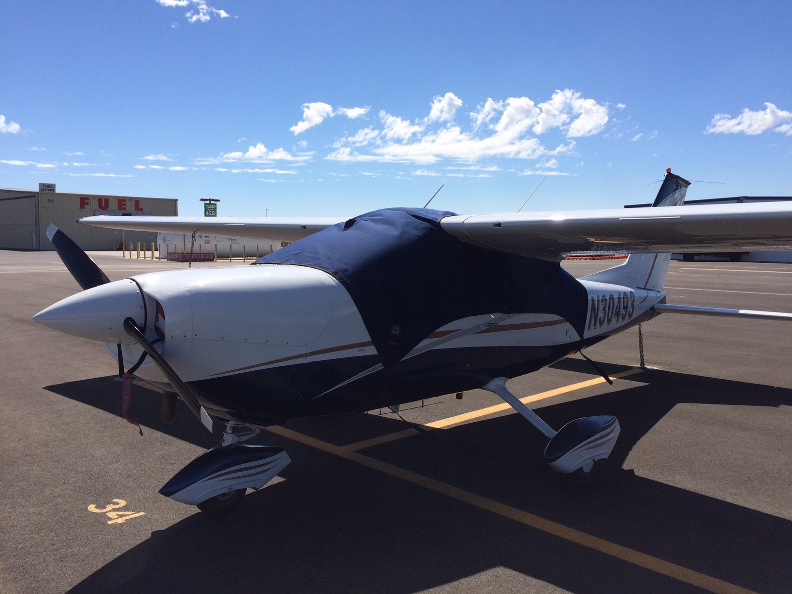 Cessna 182 SurLast cabin and Windshield Covers with color options