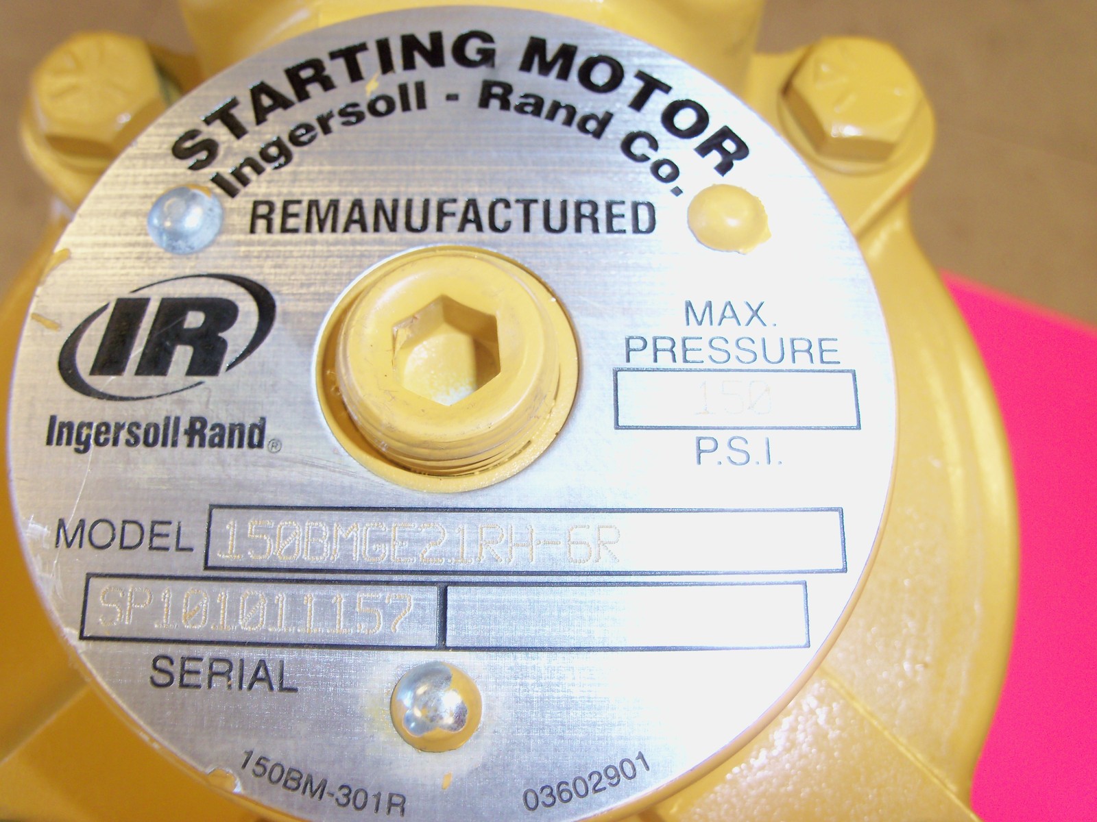 150BM AIR STARTER 150BMGE21RH6R INGERSOLL RAND AIR STARTER RIGHT HAND