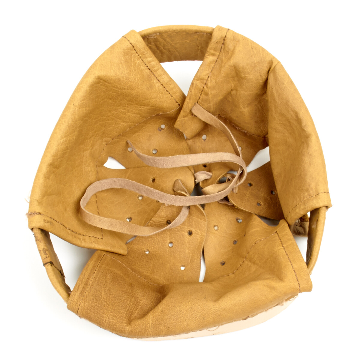 German WWI M16 Helmet Leather Liner - 7 1/2 (60 cm)