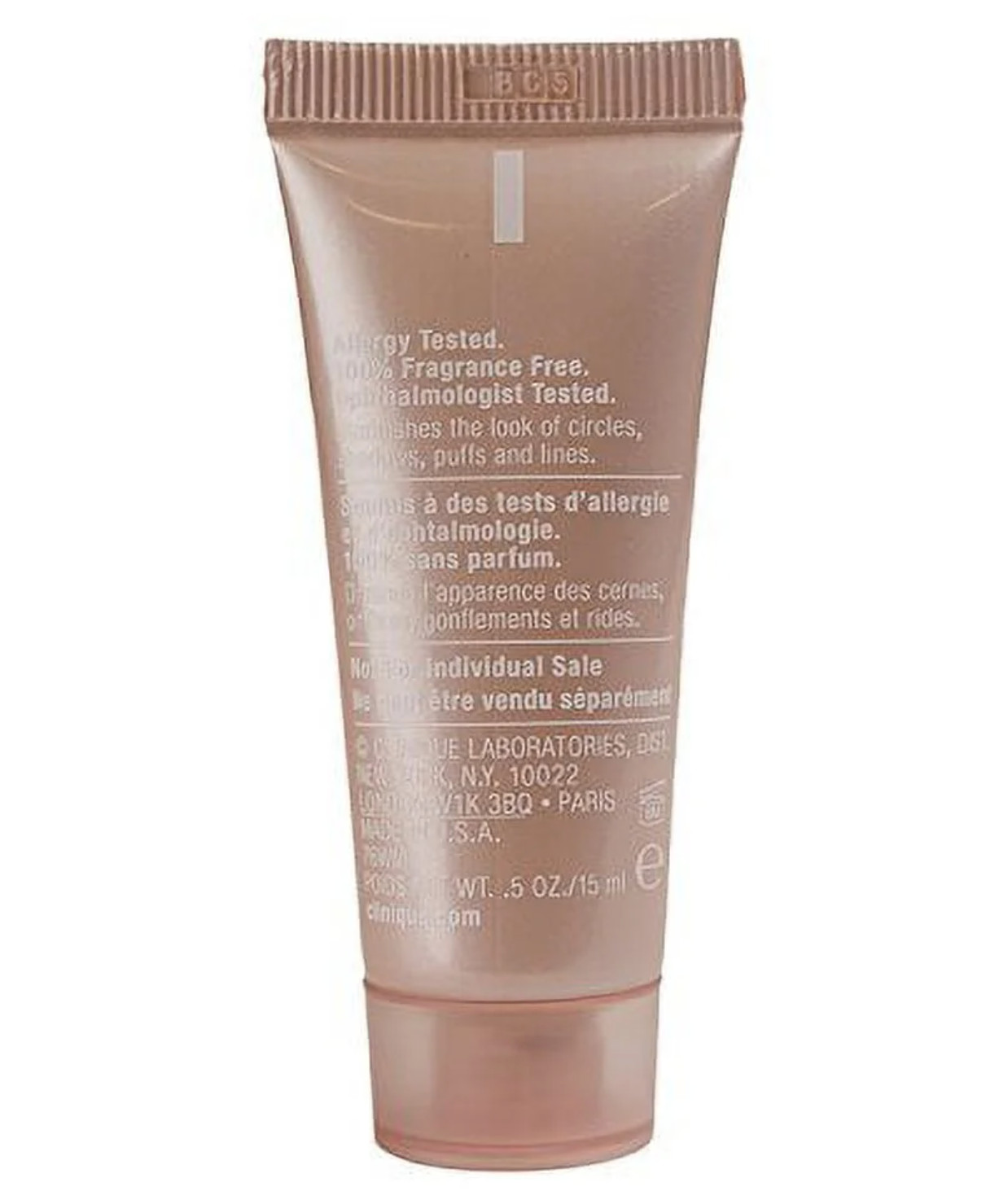 clinique all about eyes reduces circles, puffs 0.5 oz /15 ml ,full size,new