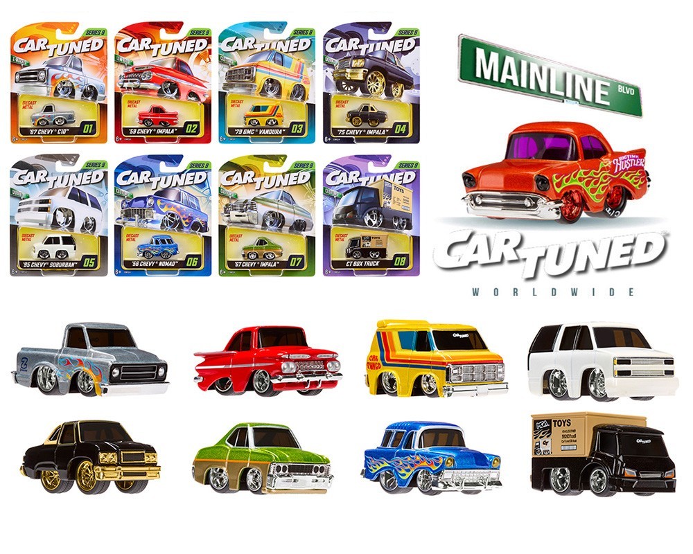 CarTuned 1:64 Series 9 Mainline Assortment of 8 Cars Set, 592631-XX8 Seal Box