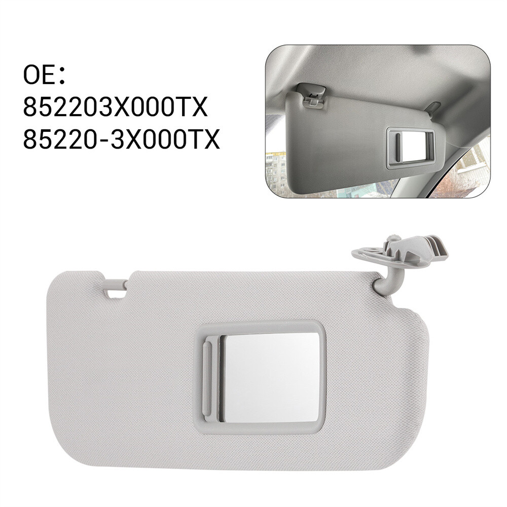 For 2011 2012-2015 Hyundai Elantra Gray Car Sun Visor Right + Left Side Pair US