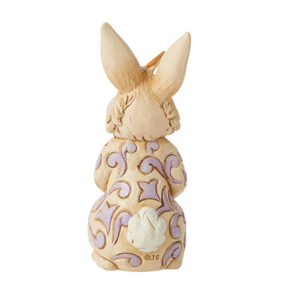 Jim Shore Heartwood Creek Easter Mini Bunny With Butterfly Figurine 6014394