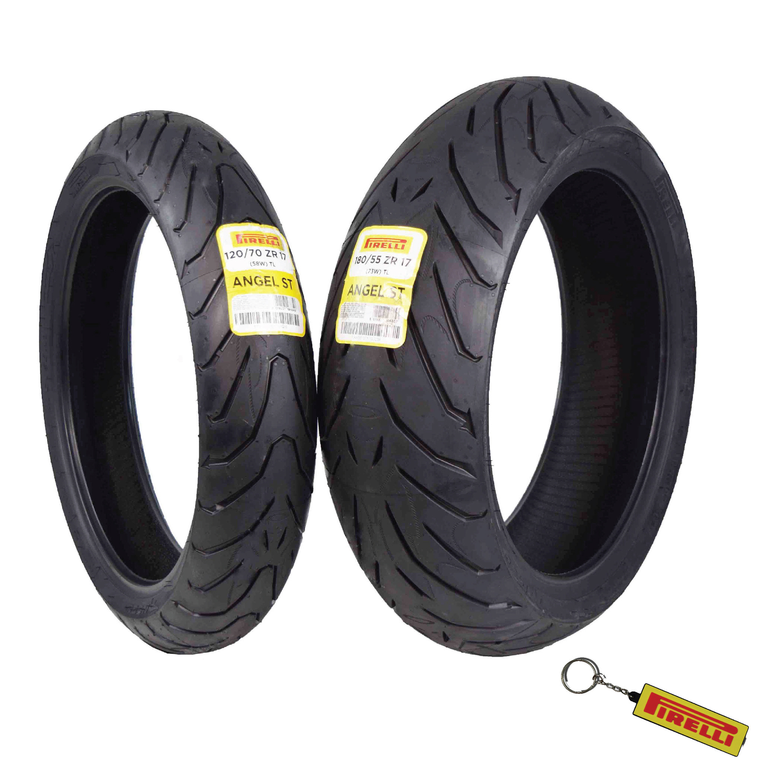 PIRELLI TIRE ANGEL ST Front & Rear set 120/70-17 180/55-17 Motorcycle Tires