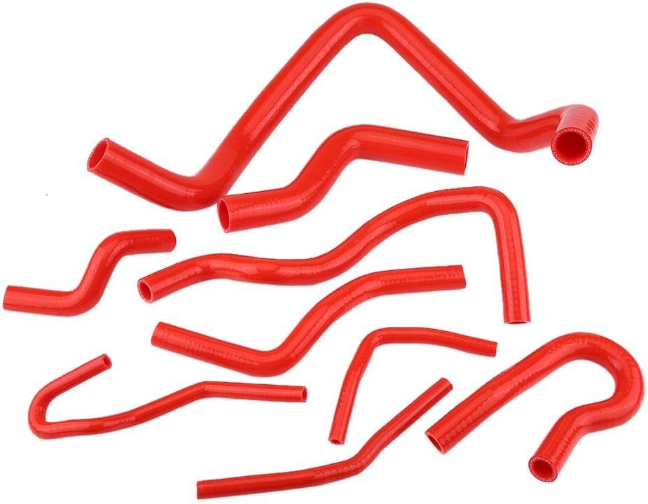 Red Silicone Radiator Hose Kit For Honda Civic 1.6L SOHC D15 D16 EG EK 1992-2000