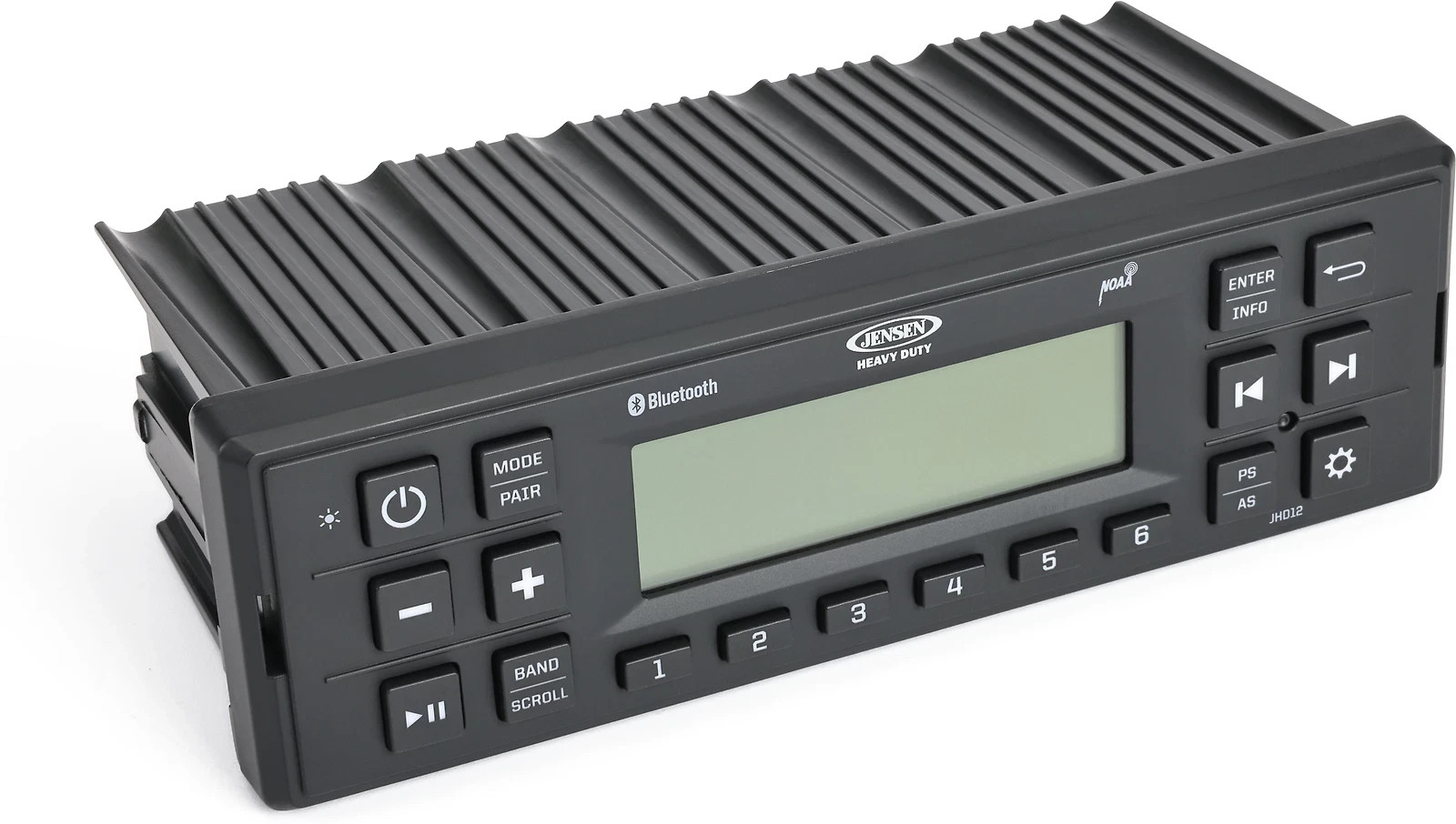 Jensen Heavy Duty JHD12B Media Reciever AM/FM, Bluetooth, Weatherband