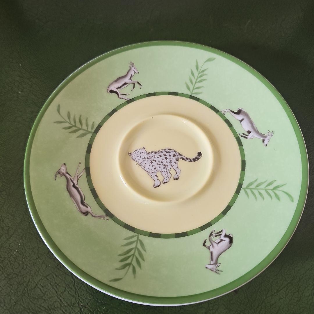 Hermes Vintage Porcelain Cup & Saucer Set White Used 2pc