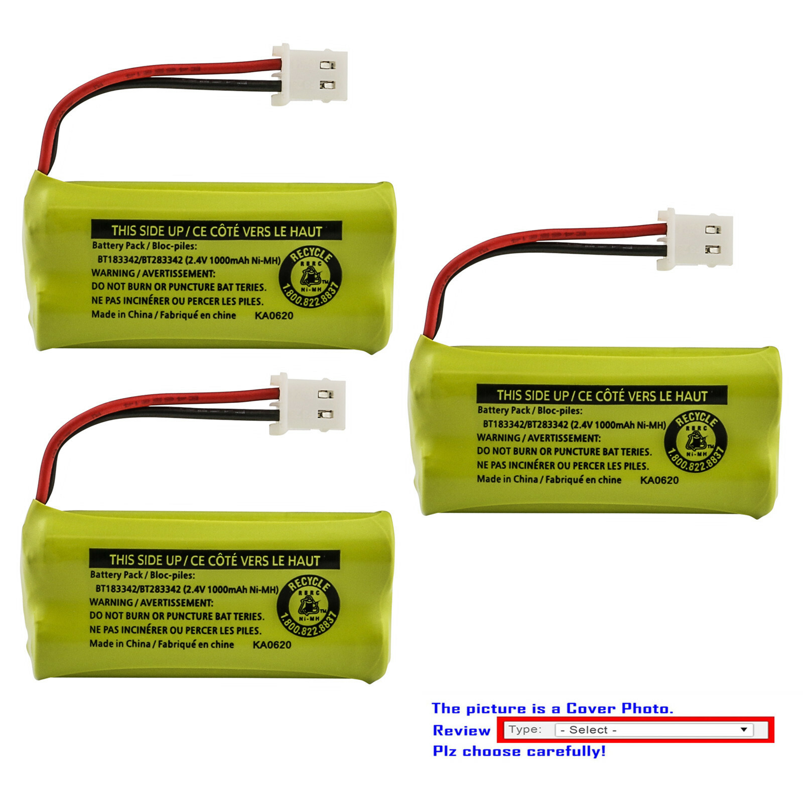 Kastar BT183342 / BT283342 Battery for BT262342 BT-262342 BT266342 BT-266342